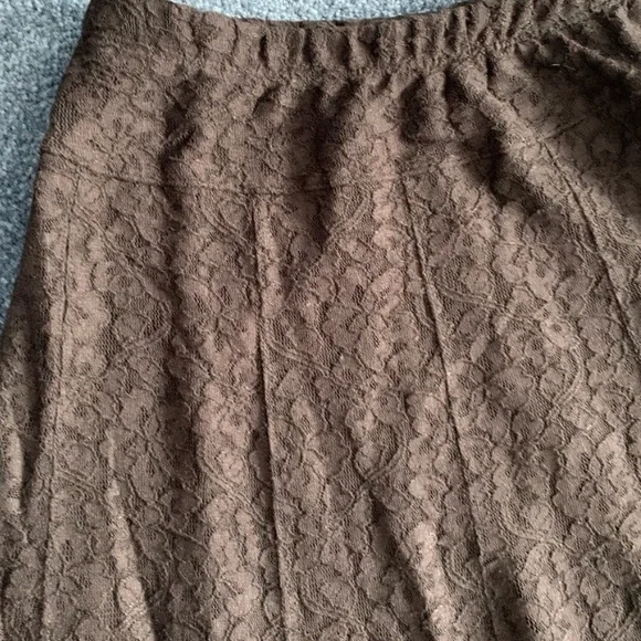 Susan Graver Black Lace Floral Lined Maxi Skirt - Picture 7 of 7